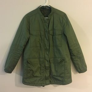 Green cargo jacket. Divided H&M. Size 8.